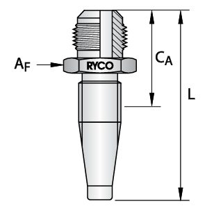 RYCO - Field Attachable Inserts JIC MALE