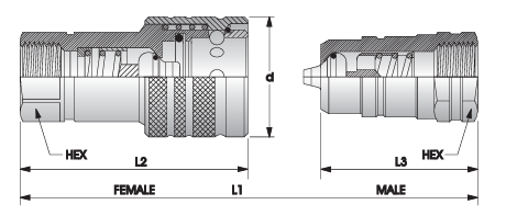 RYCO - Single Acting Sleeve Poppet Check Valve (MALE)