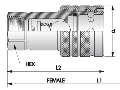 RYCO - Single Acting Sleeve Ball Check Valve (MALE/FEMALE)