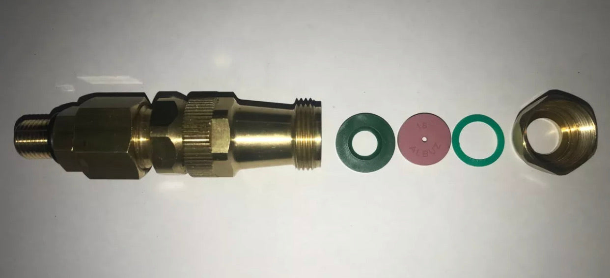 Braglia Airblast Straight Adjustable Brass Nozzle 60.610.11