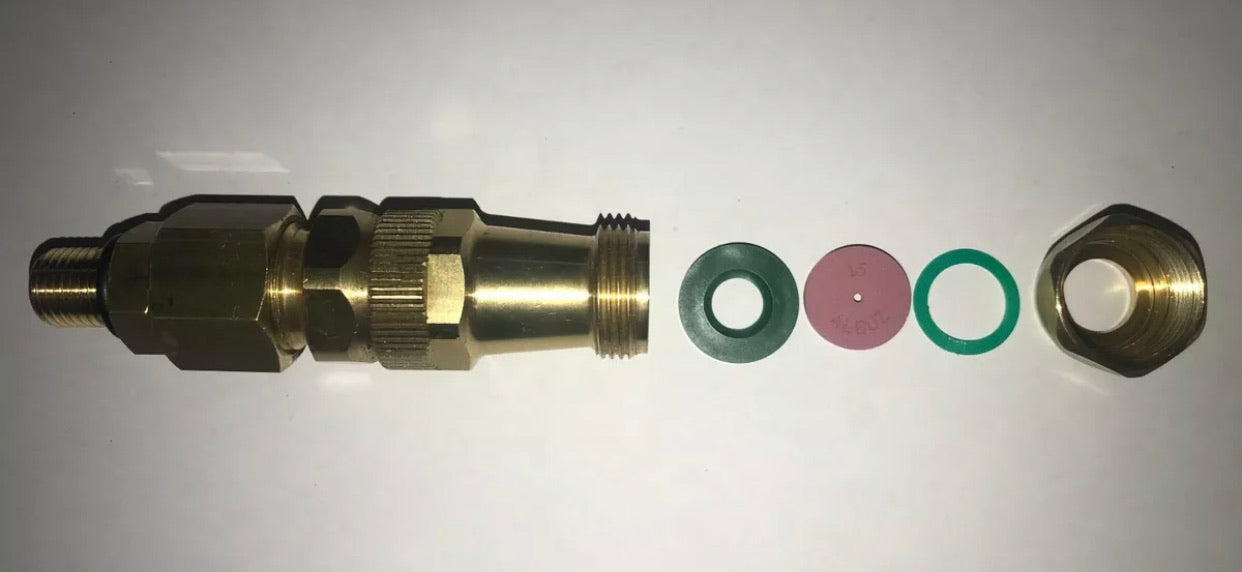 Braglia Airblast Straight Adjustable Brass Nozzle 60.610.11