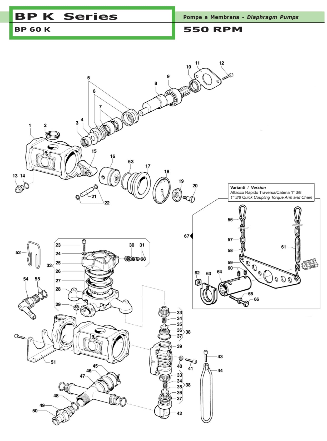 Comet BP60K - Replacement Spare Parts