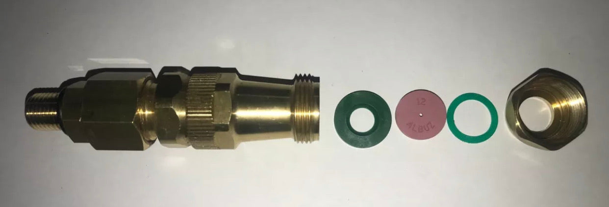 Braglia Airblast Straight Adjustable Brass Nozzle 60.610.11