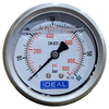 Ideal Pressure Gauge 63MM (2.5”) 1/4” BSPT Rear Inlet