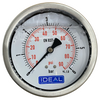 Ideal Pressure Gauge 100MM (4”) 1/4” BSPT Rear Inlet