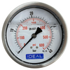 Ideal Pressure Gauge 100MM (4”) 1/4” BSPT Rear Inlet